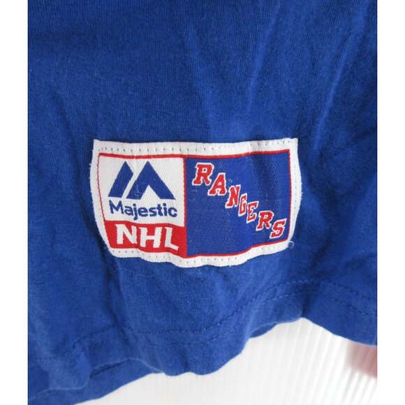 New York Rangers Jersey Shirt Large Red Majestic NHL Hockey Graphic * - Picture 4 of 12